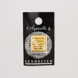 Sennelier L'Aquarelle Watercolour Paint Half Pan - Naples Yellow