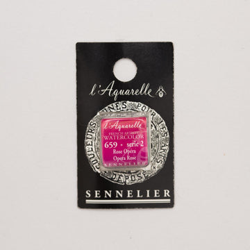 Sennelier L'Aquarelle Watercolour Paint Half Pan - Opera Rose