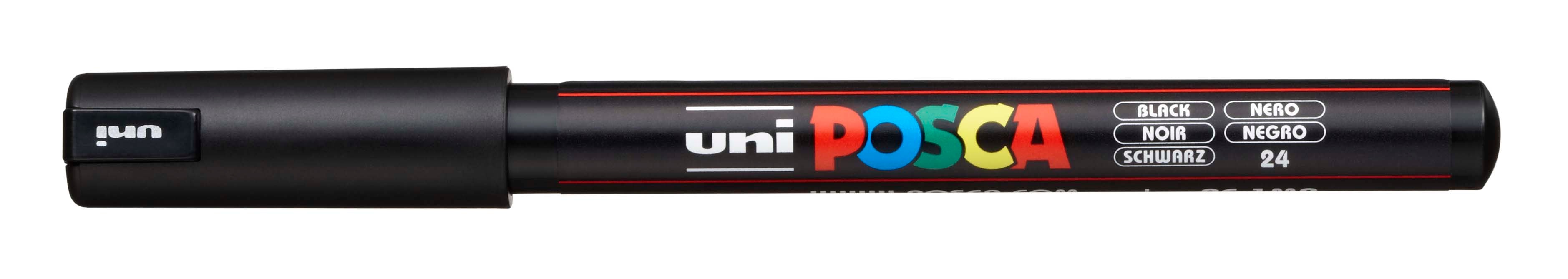 POSCA PC-1MR Paint Marker Pen Ultra-Fine 0.7 mm - Black