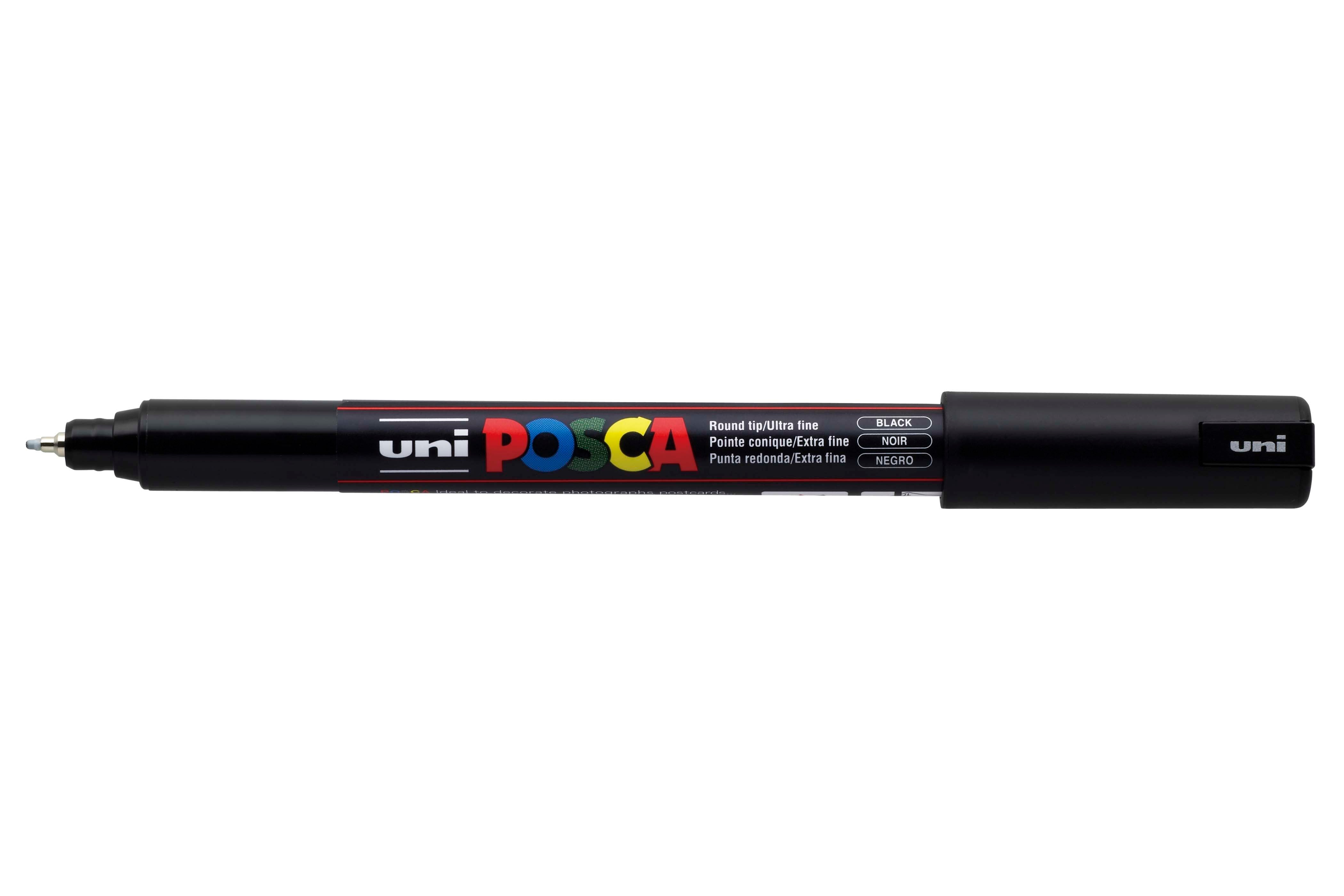 POSCA PC-1MR Paint Marker Pen Ultra-Fine 0.7 mm - Black