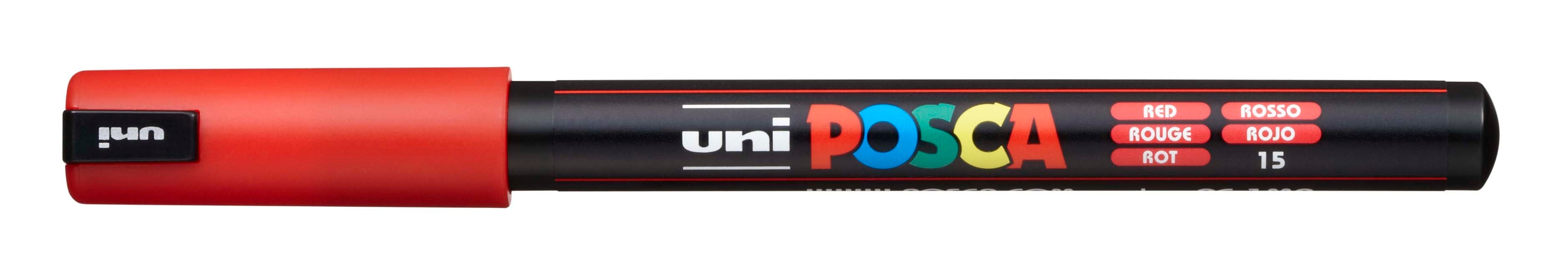 POSCA PC-1MR Paint Marker Pen Ultra-Fine 0.7 mm - Red