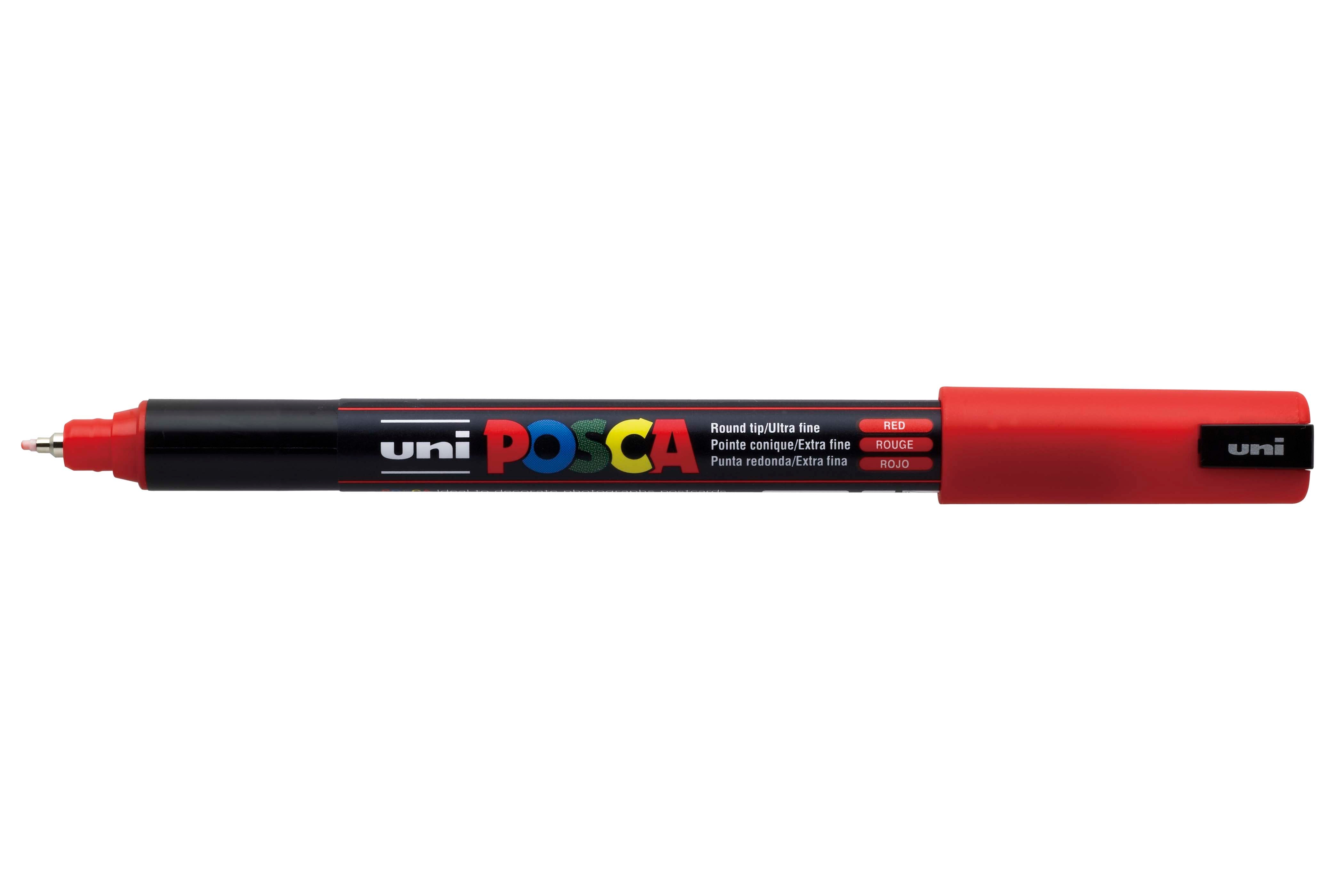 POSCA PC-1MR Paint Marker Pen Ultra-Fine 0.7 mm - Red