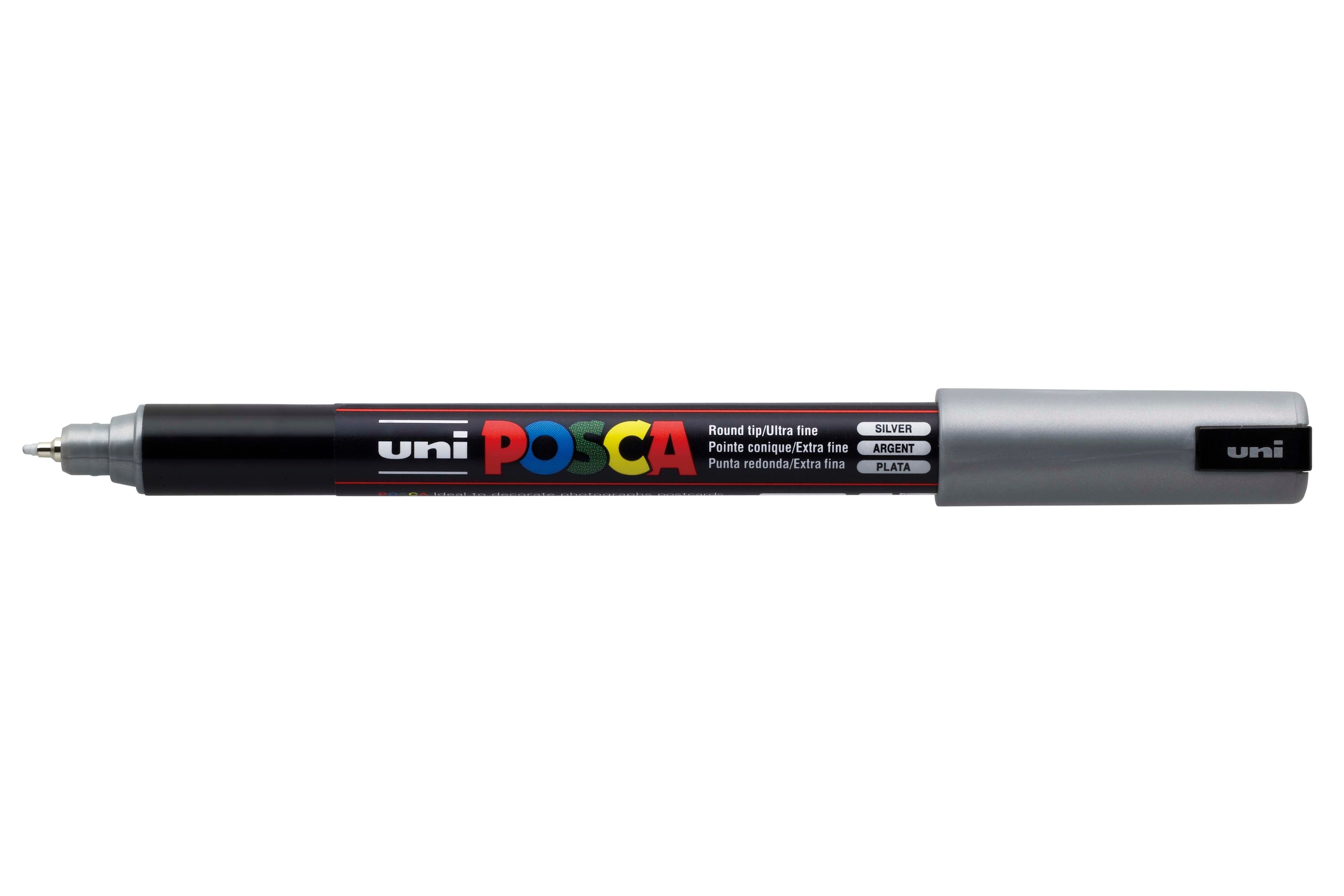 POSCA PC-1MR Paint Marker Pen Ultra-Fine 0.7 mm - Silver