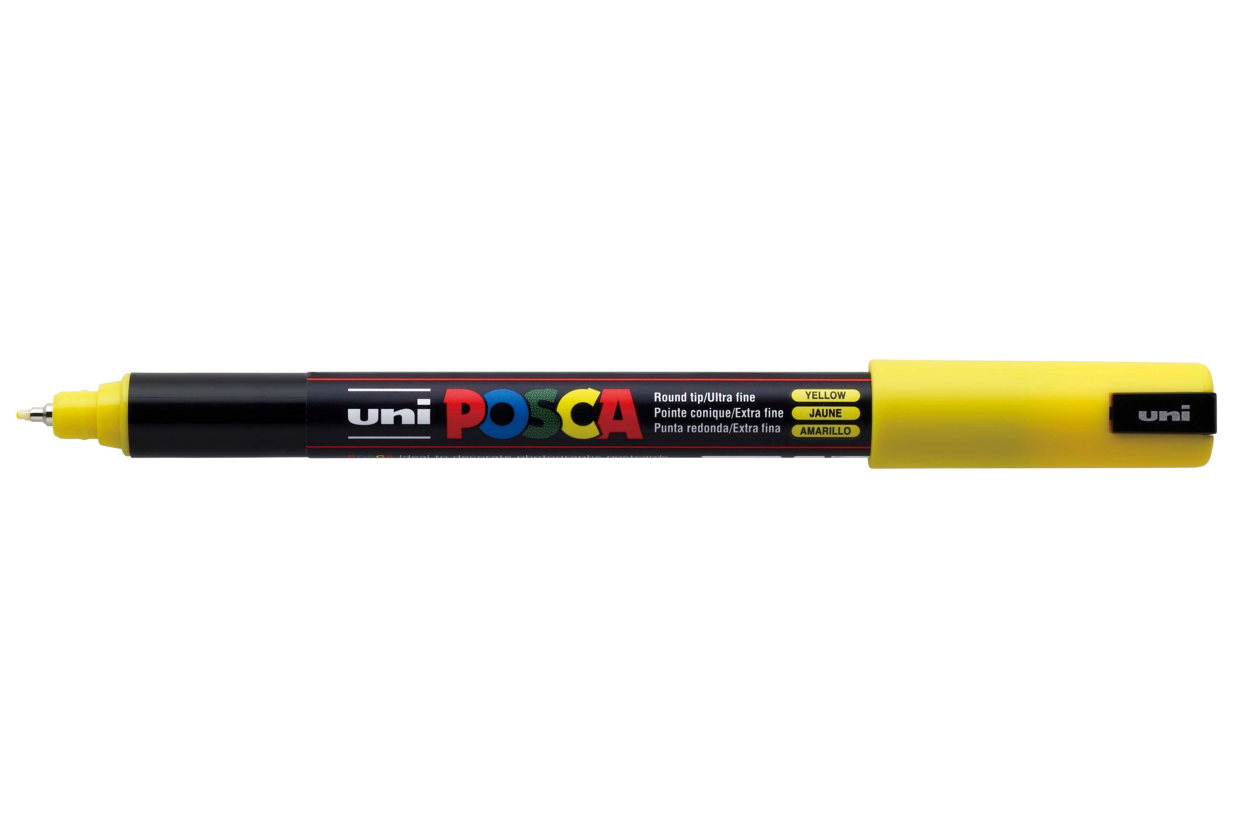 POSCA PC-1MR Paint Marker Pen Ultra-Fine 0.7 mm - Yellow