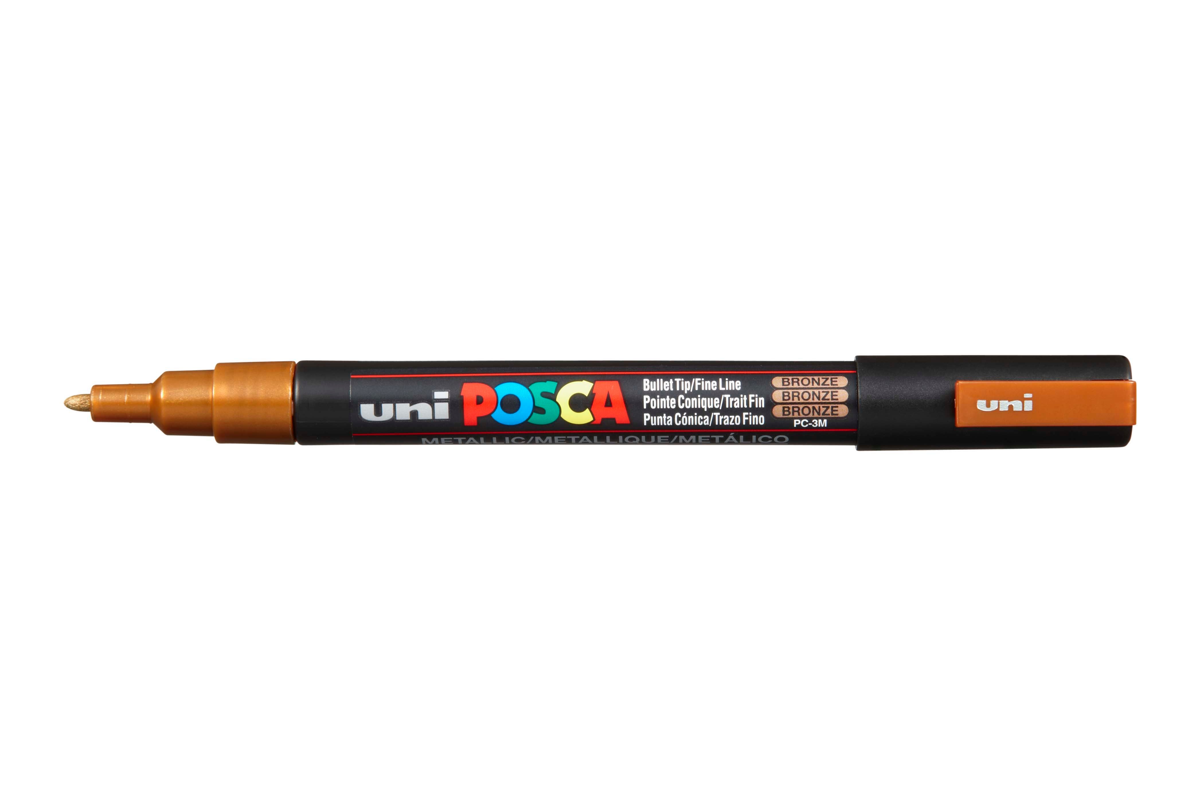 POSCA PC-3M Paint Markers Pen 0.9mm - 1.3mm - Small Bullet Tip - Bronze