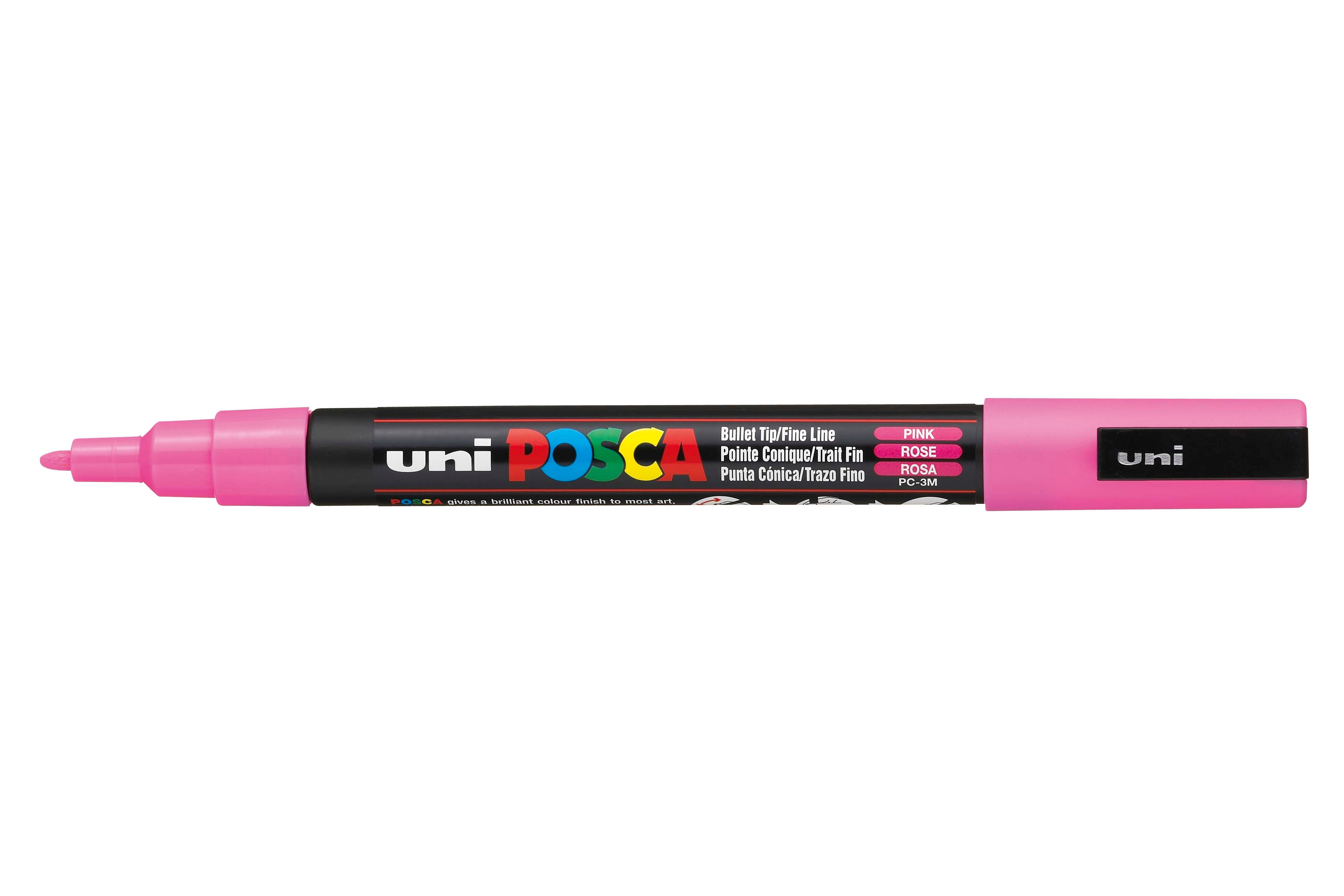 POSCA PC-3M Paint Markers Pen 0.9mm - 1.3mm - Small Bullet Tip - Pink