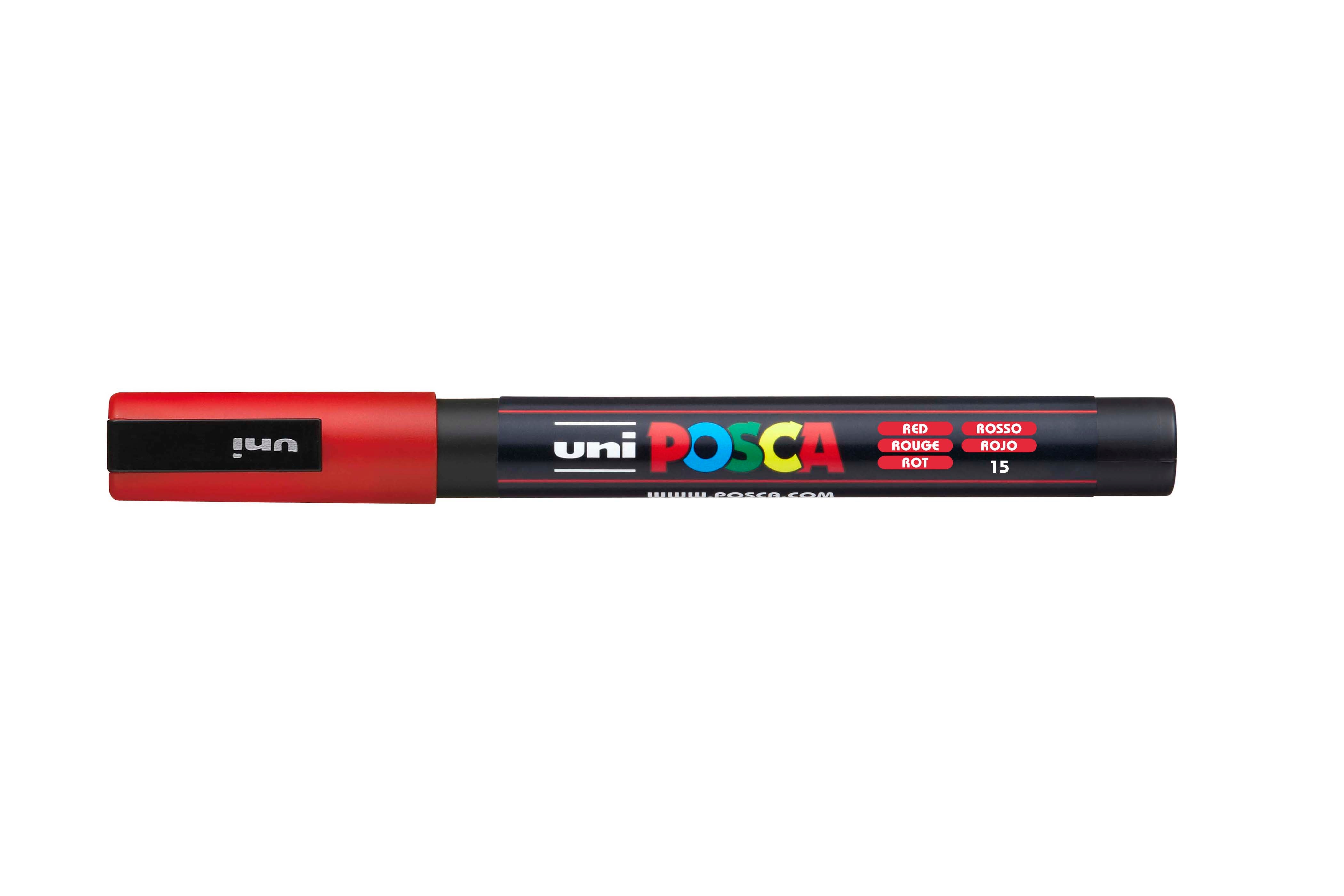 POSCA PC-3M Paint Markers Pen 0.9mm - 1.3mm - Small Bullet Tip - Red