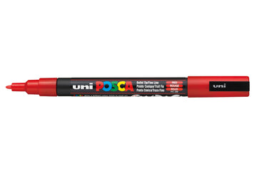 POSCA PC-3M Paint Markers Pen 0.9mm - 1.3mm - Small Bullet Tip - Red