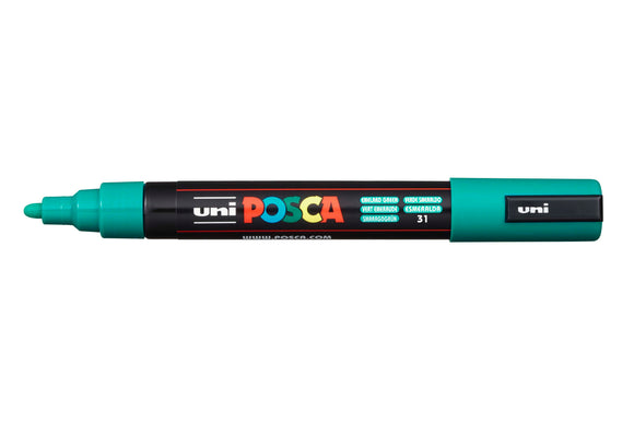 POSCA PC-5M Paint Marker Pens 1.8 mm - 2.5 mm - Emerald Green