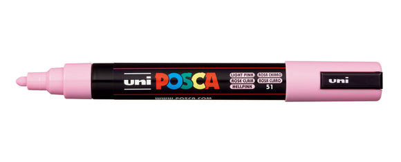 POSCA PC-5M Paint Marker Pens 1.8 mm - 2.5 mm - Light Pink