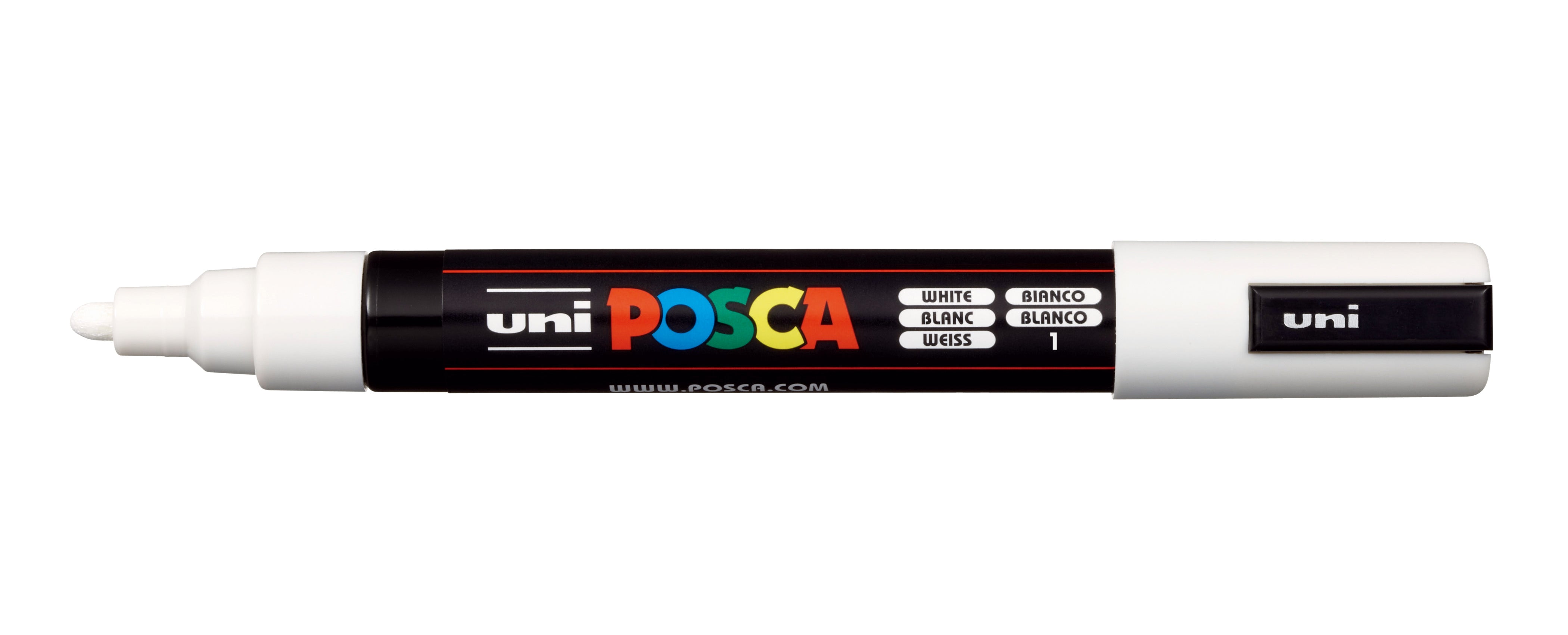 POSCA PC-5M Paint Marker Pens 1.8 mm - 2.5 mm - White