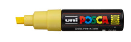 POSCA PC-8K Paint Broad 8mm Chisel Marker Pen - Yellow