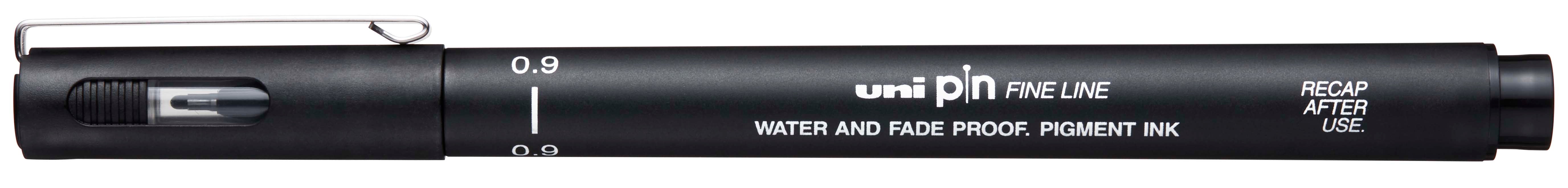 Uni pin 09 vlack waterproof artists liner pen