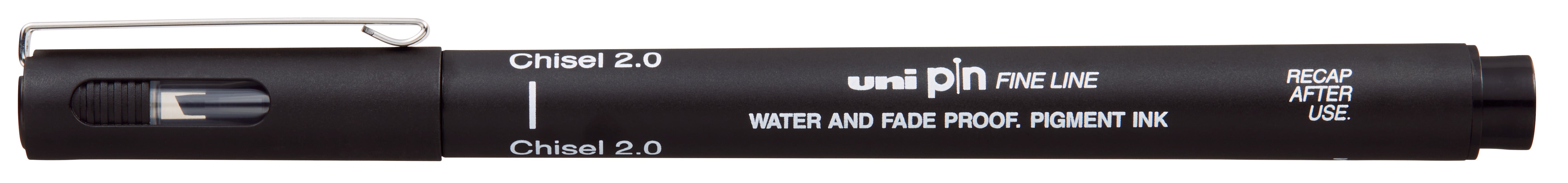 Uni-Ball Pin Black Waterproof Drawing Pen Chisel Tip 2.0 / CS2 ...