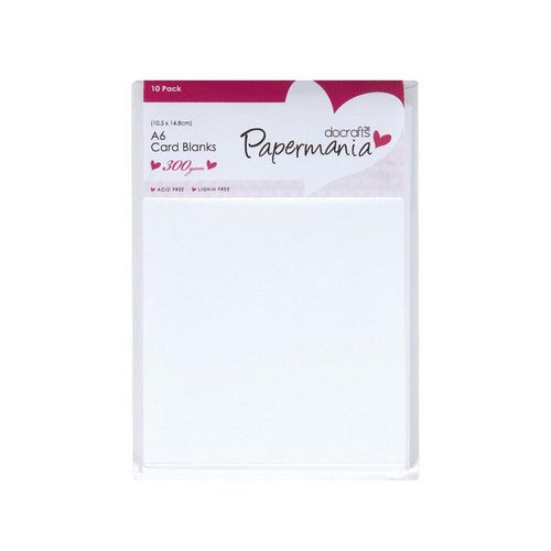 Pack of A6 card blanks with Papermania branding on a white background