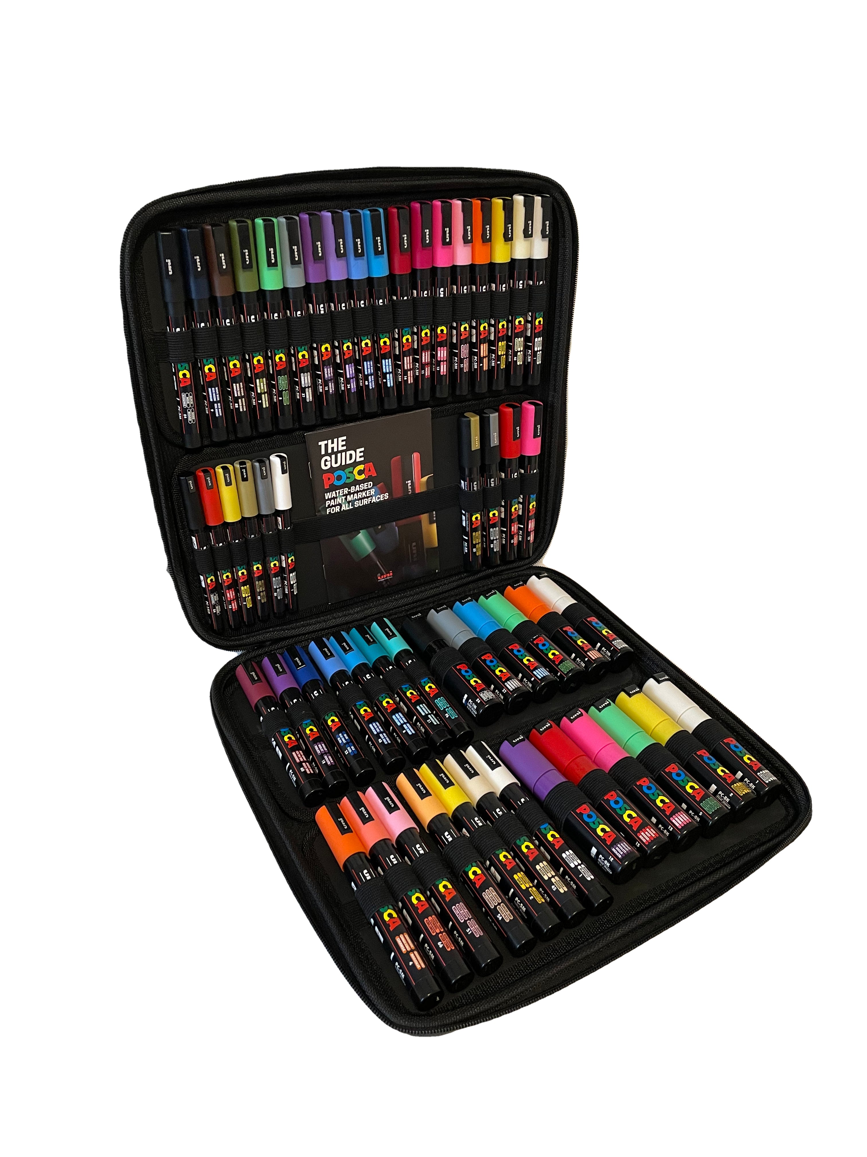 Uni POSCA Marker Pen & Case set of 54 Assorted Colours