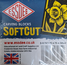 ESSDEE Softcut Lino (75 x 75 mm) x 10 pack - 0