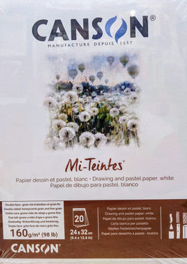 Canson Mi Teintes white pastel pad