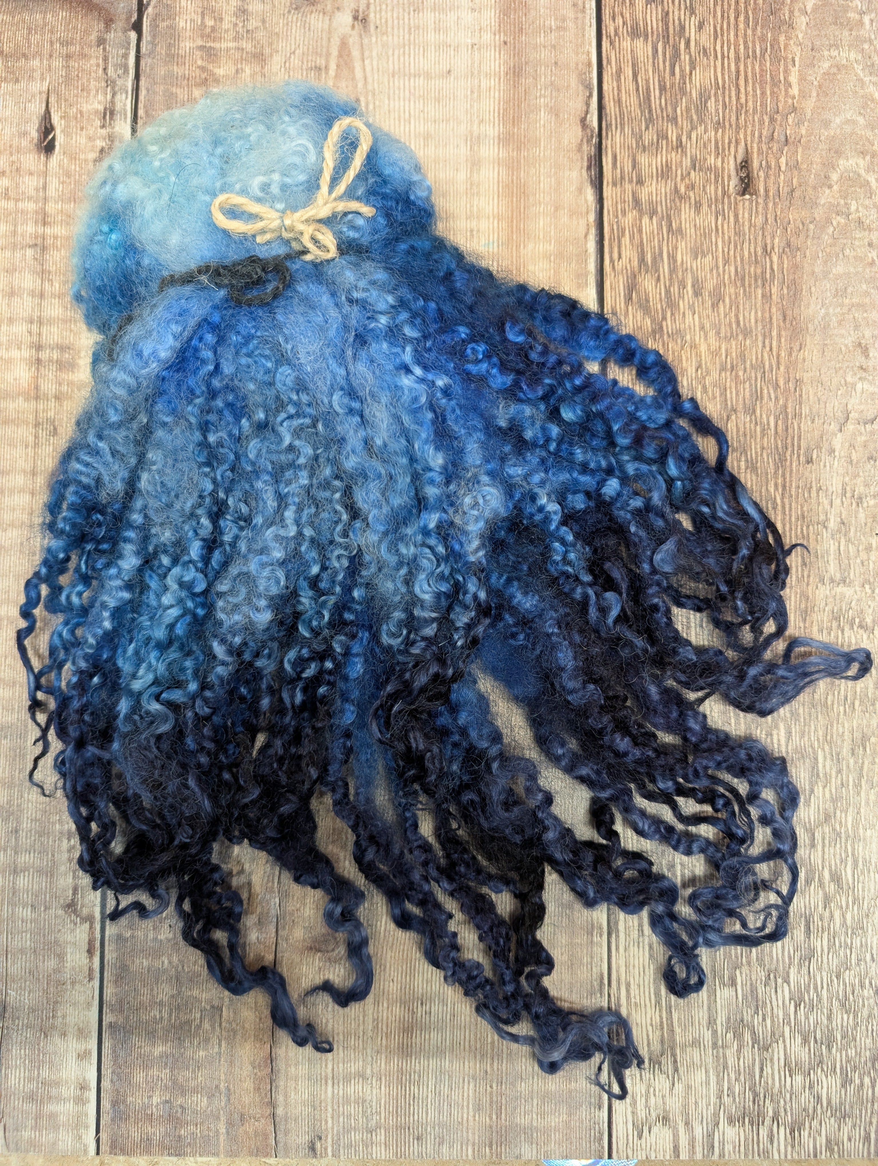 Midnight blue curly locks 