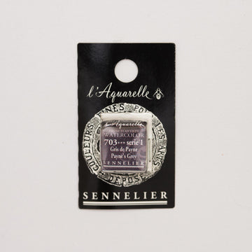 Sennelier L'Aquarelle Watercolour Paint Half Pan - Payne's Grey
