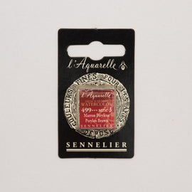 Sennelier L'Aquarelle Watercolour Paint Half Pan - Perylen Brown