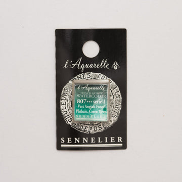 Sennelier L'Aquarelle Watercolour Paint Half Pan - Phthalo Green Deep