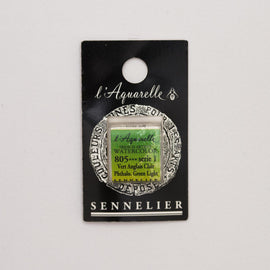 Sennelier L'Aquarelle Watercolour Paint Half Pan - Phthalo Green Light