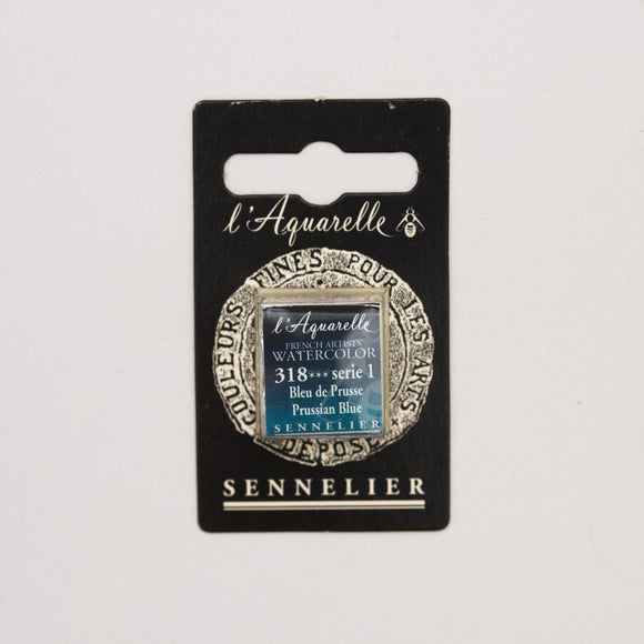 Sennelier L'Aquarelle Watercolour Paint Half Pan - Prussian Blue