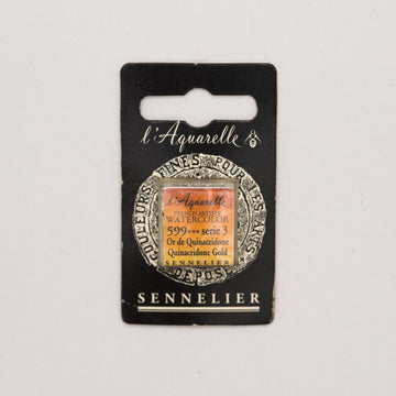 Sennelier L'Aquarelle Watercolour Paint Half Pan - Quinacridone Gold