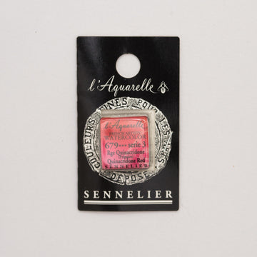 Sennelier L'Aquarelle Watercolour Paint Half Pan - Quinacridone Red