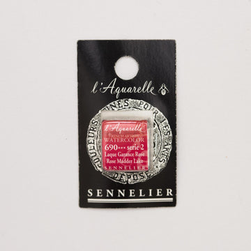 Sennelier L'Aquarelle Watercolour Paint Half Pan - Rose Madder Lake