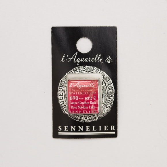 Sennelier L'Aquarelle Watercolour Paint Half Pan - Rose Madder Lake