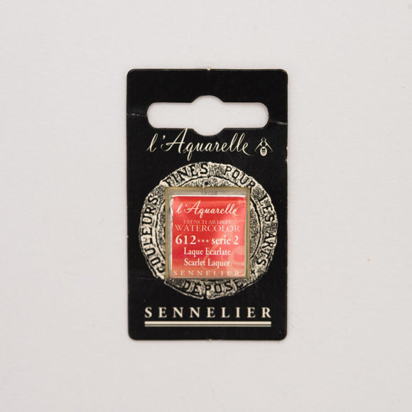 Sennelier L'Aquarelle Watercolour Paint Half Pan - Scarlet Laquer