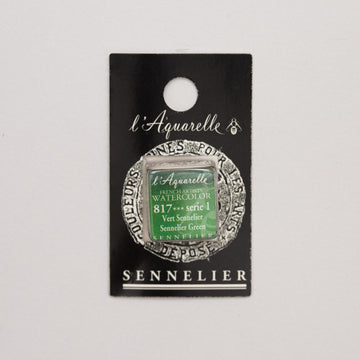Sennelier L'Aquarelle Watercolour Paint Half Pan - Sennelier Green