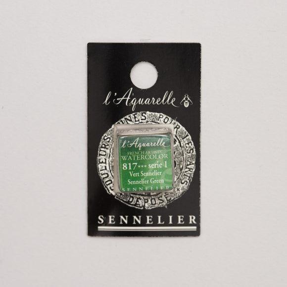 Sennelier L'Aquarelle Watercolour Paint Half Pan - Sennelier Green