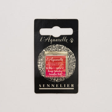 Sennelier L'Aquarelle Watercolour Paint Half Pan - Sennelier Red