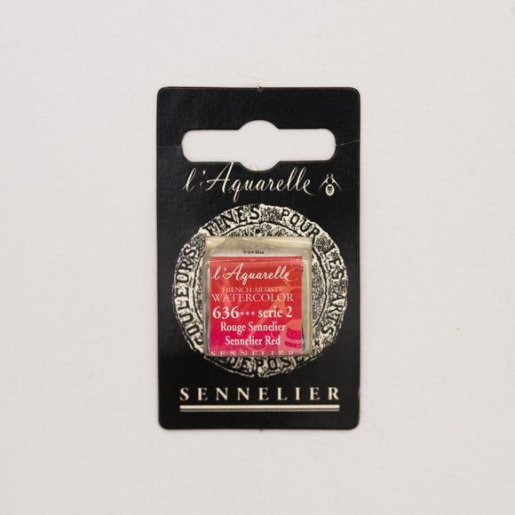 Sennelier L'Aquarelle Watercolour Paint Half Pan - Sennelier Red