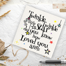 Twinkle Twinkle Little Star Greetings Card & Envelope-1