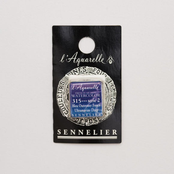 Sennelier L'Aquarelle Watercolour Paint Half Pan - Ultramarine Deep