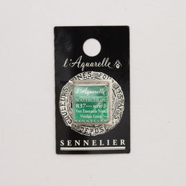 Sennelier L'Aquarelle Watercolour Paint Half Pan - Viridian Green