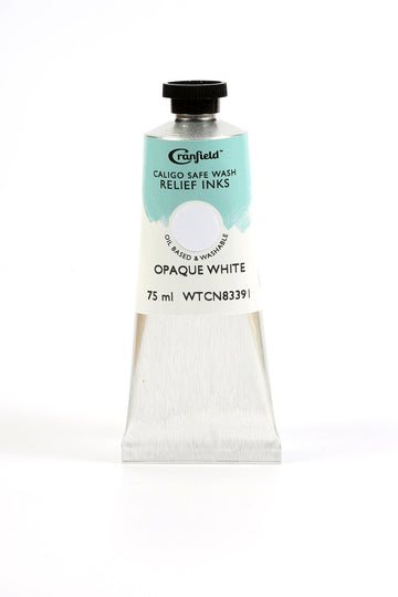 Cranfield Caligo Safe Wash Relief Printing Ink Opaque White 75g tube