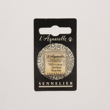Sennelier L'Aquarelle Watercolour Paint Half Pan - Warm Grey