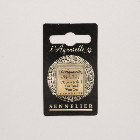 Sennelier L'Aquarelle Watercolour Paint Half Pan - Warm Grey