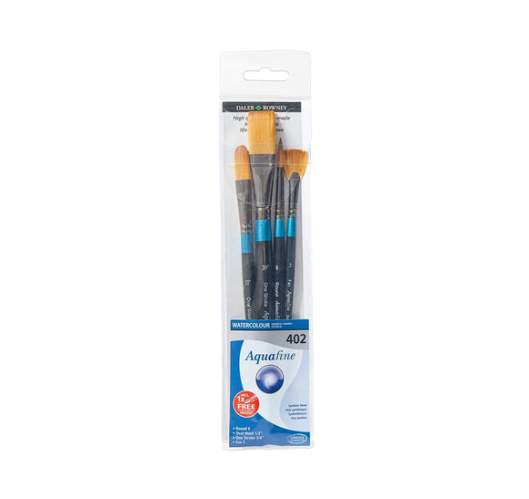 Daler Rowney Aquafine Watercolour Wallet Brush Set 402