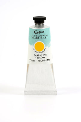 Cranfield Caligo Safe Wash Relief Printing Ink Diarylide Yellow 75g tube