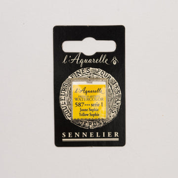 Sennelier L'Aquarelle Watercolour Paint Half Pan - Yellow Sophie
