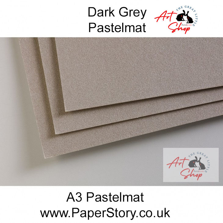 Pastelmat A3 dark grey pastel paper for artists
