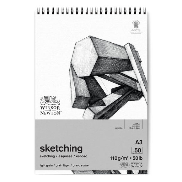 A3 Winsor & Newton Spiral Sketch Pad 110 gsm 50 sheets