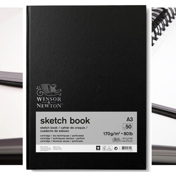 A3 Winsor & Newton Hardbound Sketch Book 170gsm