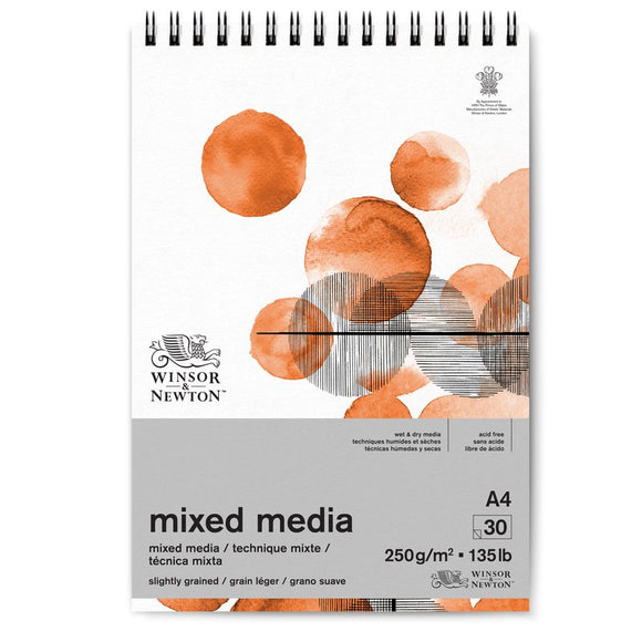 Winsor & Newton Mixed Media Spiral Pad 250g x 30 sheets